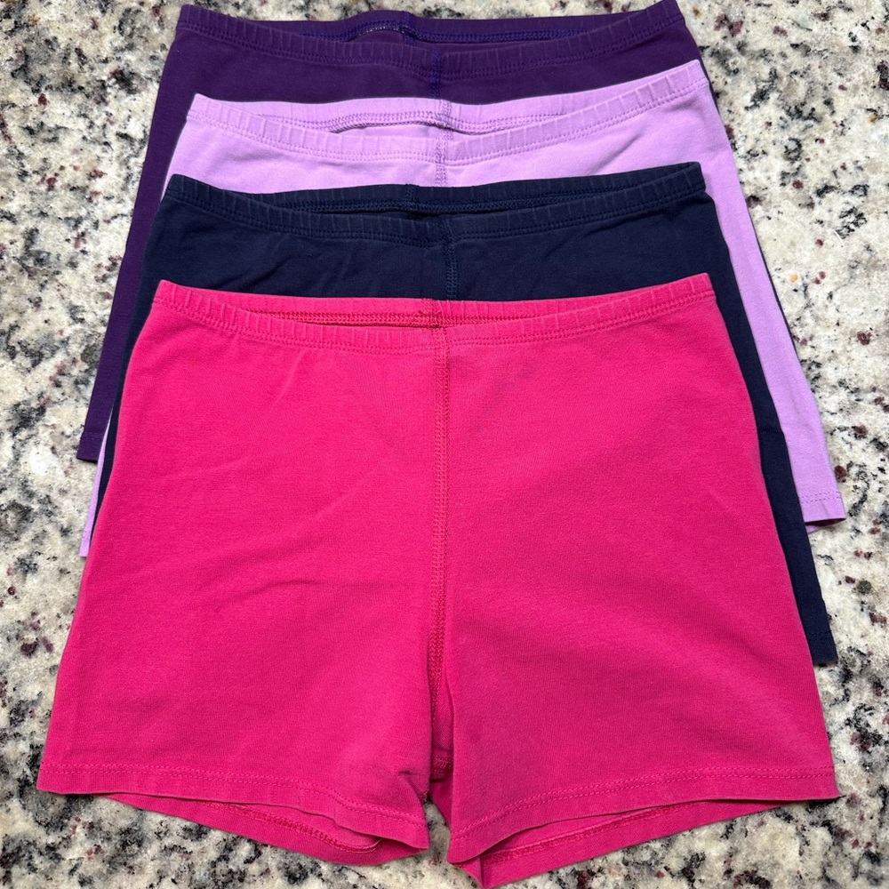 Primary The Under Short girls tumbling shorts, set of 4